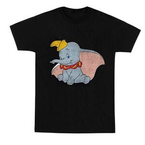Dumbo Girls Classic Cotton T-Shirt / Black